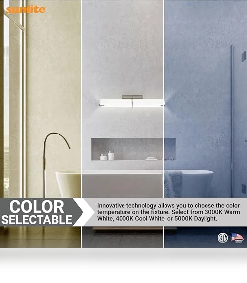 LED Linear Vanity Light Fixture — Vanity Lights, Sunlite