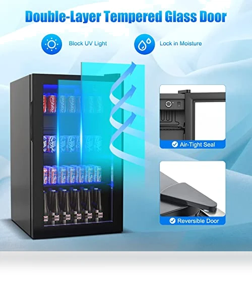 Mini Beverage Fridge — Mini Fridges, COSTWAY