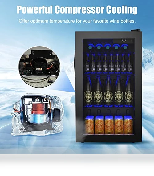 Mini Beverage Fridge — Mini Fridges, COSTWAY