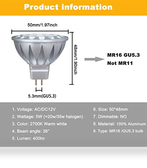 MR16 LED Bulbs — Lighting Solutions, ALIDE