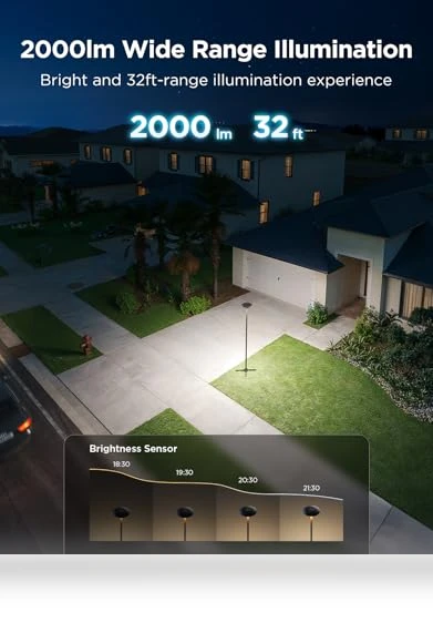 Outdoor Lamp Post Lights — Outdoor Security & Flood Lighting, Govee