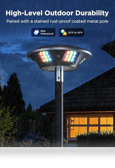 Outdoor Lamp Post Lights — Outdoor Security & Flood Lighting, Govee