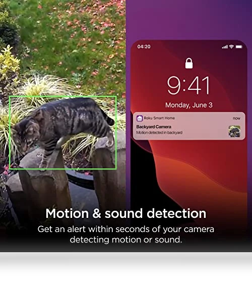 Outdoor Wired Camera SE Security Camera — Motion Sensors, Roku