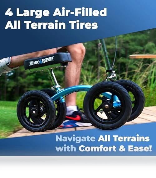 Quad All Terrain Knee Scooter — Leg Lifters, KneeRover