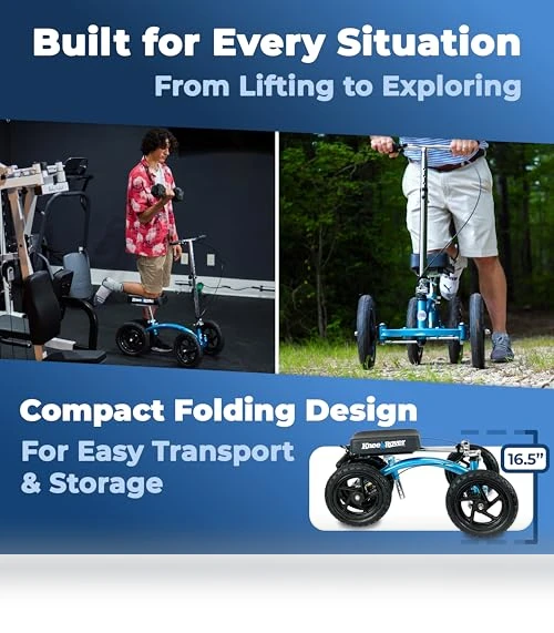 Quad All Terrain Knee Scooter — Leg Lifters, KneeRover