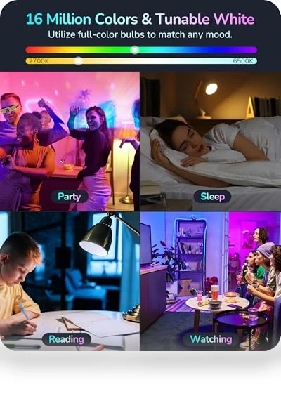 Smart Light Bulbs — LED, EDISHINE