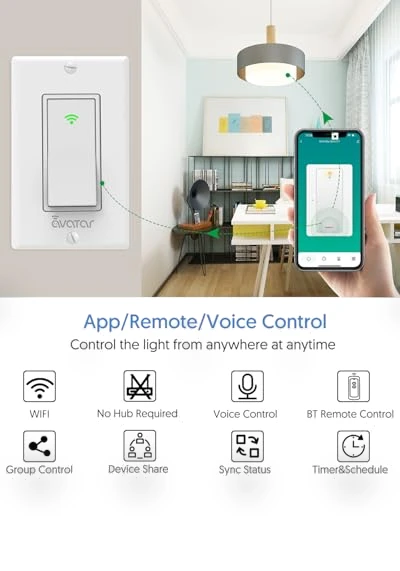 Smart Light Switch with Bluetooth Remote — Smart Home Modules, Shenzhen Avatar Controls Co., Ltd
