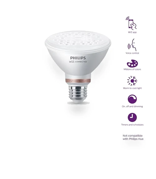 Smart Wi-Fi LED Color Changing Light Bulb — LED, Philips