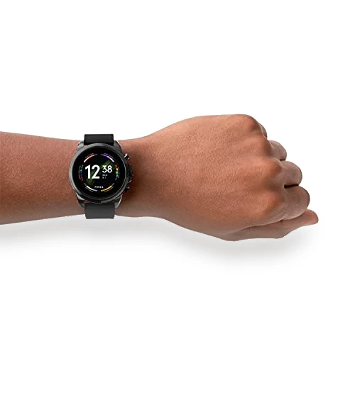 Stainless Steel and Silicone Touchscreen Smart Watch — Smartwatches, Fossil