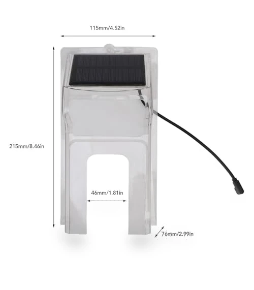 Transparent Solar Powered Doorbell Rain Cover — Full Car