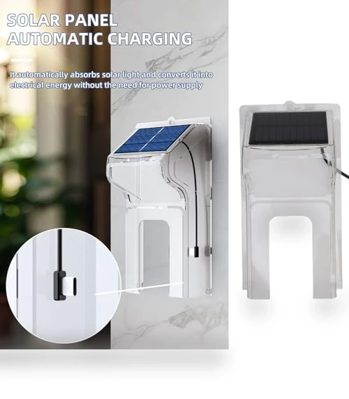 Transparent Solar Powered Doorbell Rain Cover — Full Car