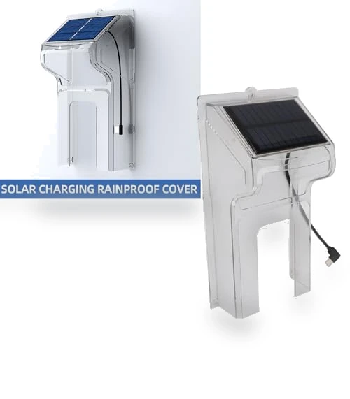 Transparent Solar Powered Doorbell Rain Cover — Full Car