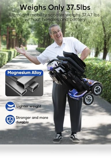 Ultra Lightweight Folding Mobility Scooter — Push Scooters, Snxyda
