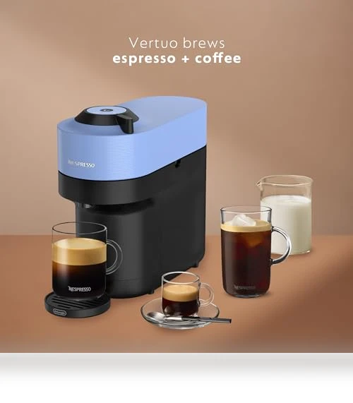 Vertuo Pop+ Coffee and Espresso Machine with Aeroccino Milk Frother — Coffee & Espresso Combos, Nespresso