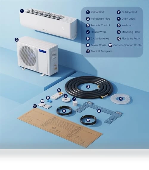 Wifi Enabled Mini Split Air Conditioner & Heater — Cooling Solutions, Della