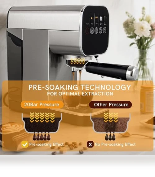 Compact Cappuccino Machine — Coffee & Espresso Combos, BBday