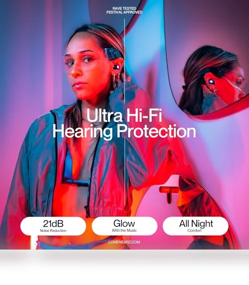 LED Concert Earplugs — Plugs, LUMENEARZ