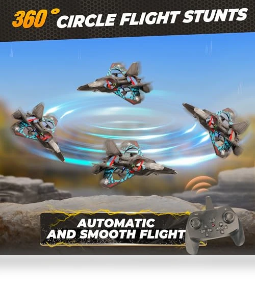 RC Plane with LED Navigation Light — Remote Control Aircraft, BEZGAR