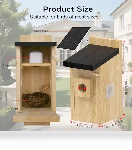 Smart Bird House with Camera — Outdoor & Wildlife Cameras, Hiyiton