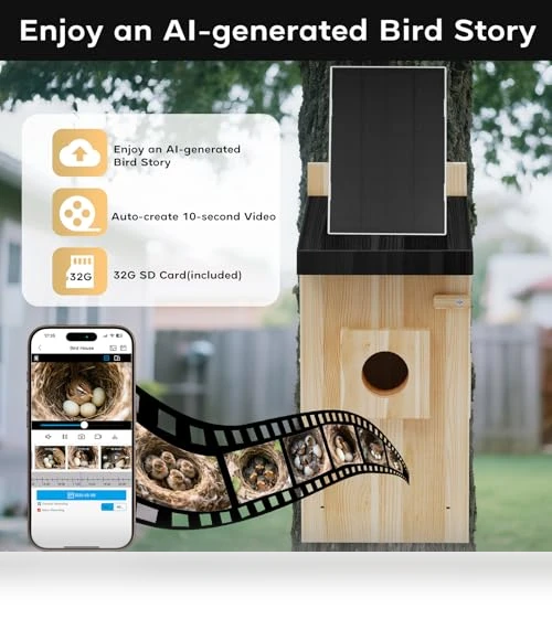 Smart Bird House with Camera — Outdoor & Wildlife Cameras, Hiyiton