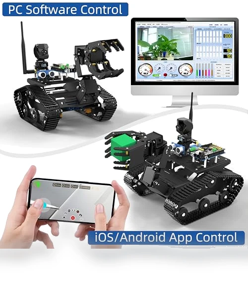 Smart Robot Car Kit with Robotic Arm HD Camera — Robotic Enhancements, XiaoR GEEK
