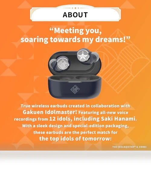 The Idolm@ster Gakuen Collaboration Wireless Earbuds — In-Ear Headphones, AVIOT