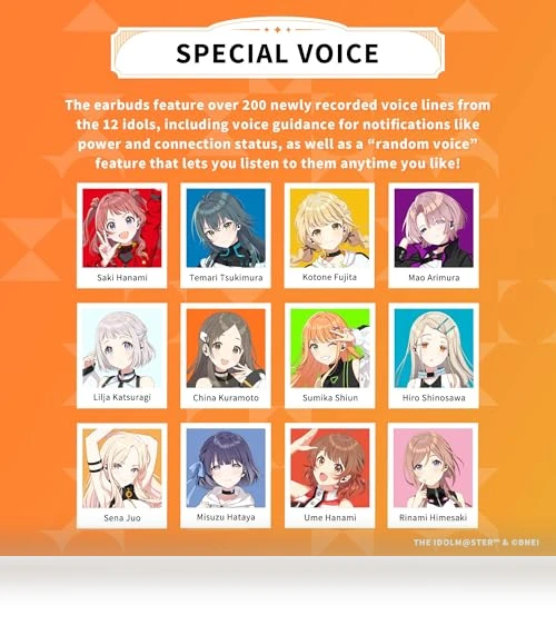 The Idolm@ster Gakuen Collaboration Wireless Earbuds — In-Ear Headphones, AVIOT