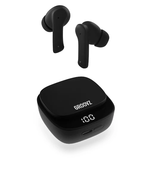 True Wireless Earbuds with Charging Case — In-Ear Headphones, Groovz Audio