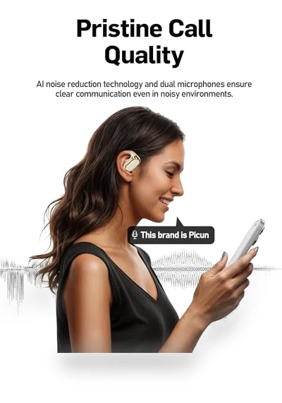 True Wireless Open Ear Bluetooth Headphones — In-Ear Headphones, Chaoyin