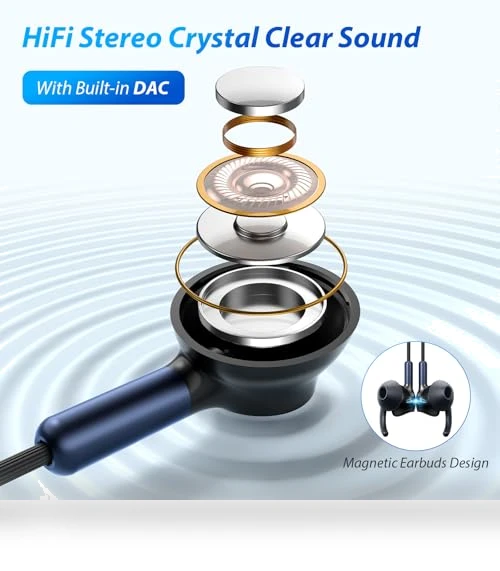Wired USB-C Earbuds with Microphone — In-Ear Headphones, AFGHOA