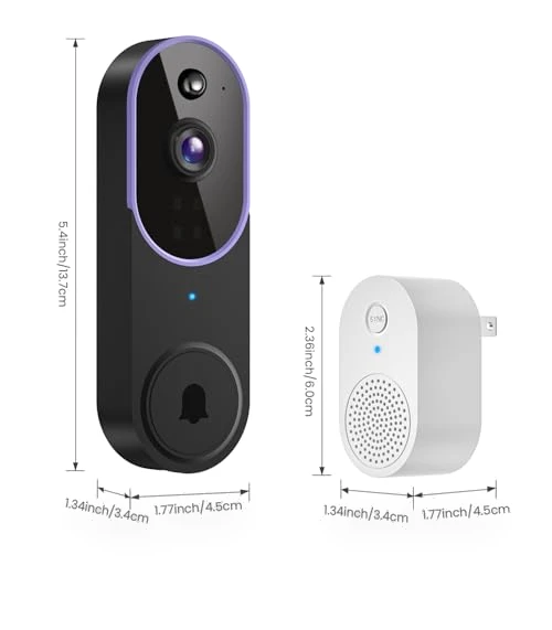 Wireless WiFi Video Doorbell Camera — Smart Home Security