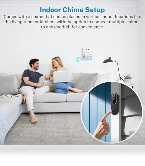 Wireless WiFi Video Doorbell Camera — Smart Home Security