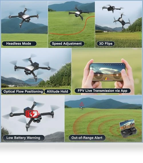 4K Drone with Camera — Drones, ZOUHOE