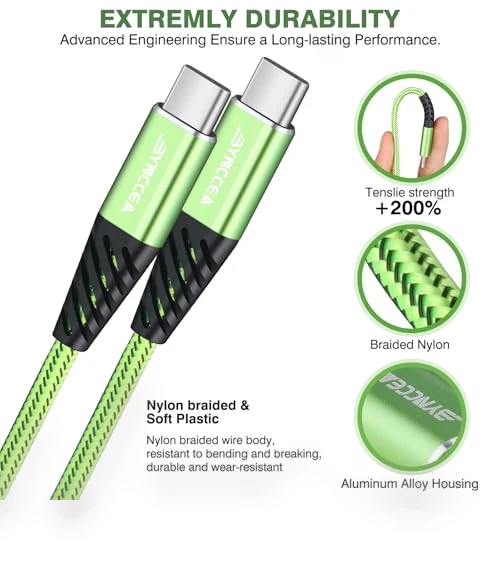 Fast Charging USB C Cable 4-Pack — USB, Bynccea