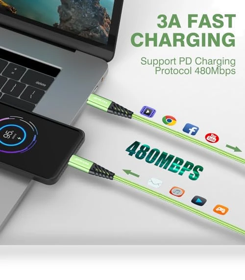 Fast Charging USB C Cable 4-Pack — USB, Bynccea