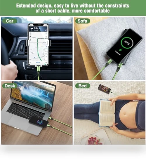Fast Charging USB C Cable 4-Pack — USB, Bynccea