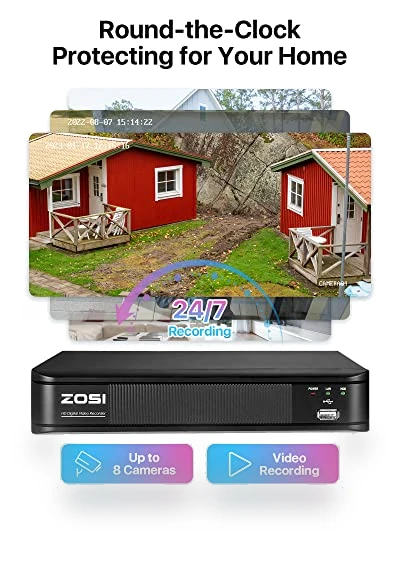 Full 1080p Home Security Camera System — Smart Home Security, ZOSI