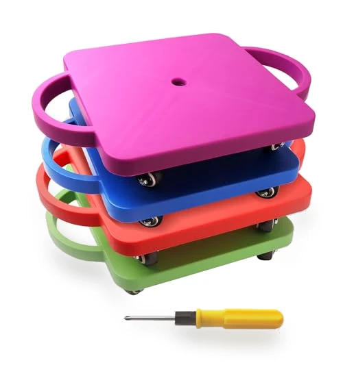 Gym Floor Scooter Board with Handles — Kids Fitness, GSE Games & Sports Expert