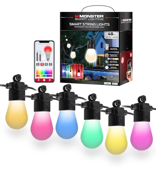 Outdoor Smart RGB+IC+WW String Lights — String Lights, MONSTER