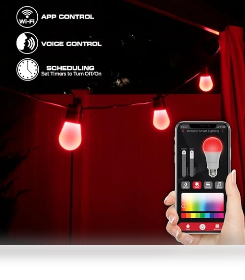 Outdoor Smart RGB+IC+WW String Lights — String Lights, MONSTER