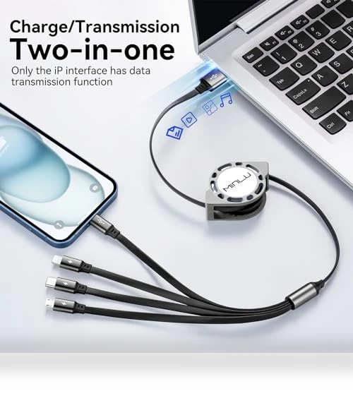 Retractable Multi Charging Cable — Cables, Minlu