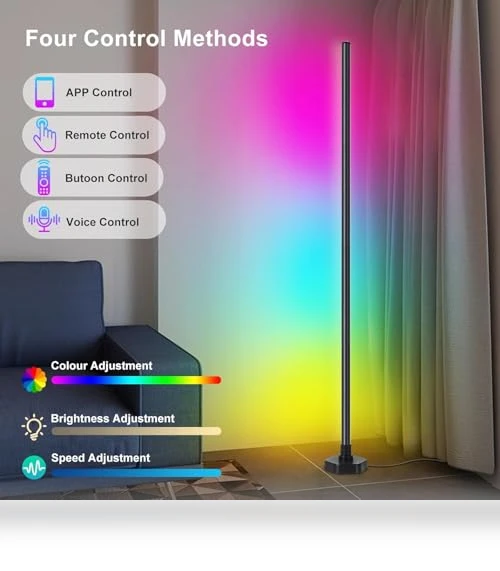 RGBW Corner Floor Lamp — Desk & Table Lighting, YTDRGB