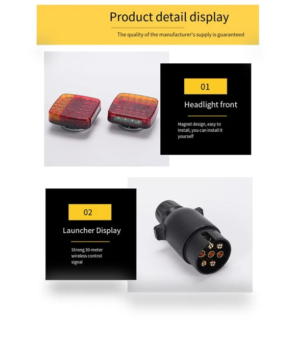 Wireless Magnetic Trailer Tail Light Kit — Trailer Lights, Generic