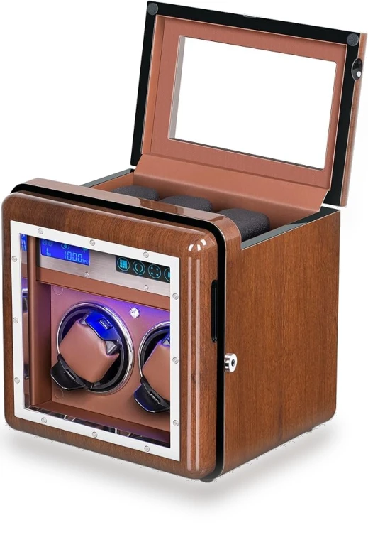 Automatic Mechanical Wristwatch with LED LCD Touchscreen — Men's Timepieces, MIYAKO DENKI