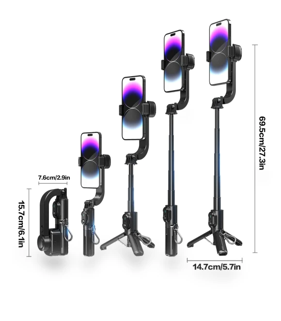 Mini 1-Axis Gimbal Selfie Stick Tripod Stabilizer — Selfie Sticks, AE Selection