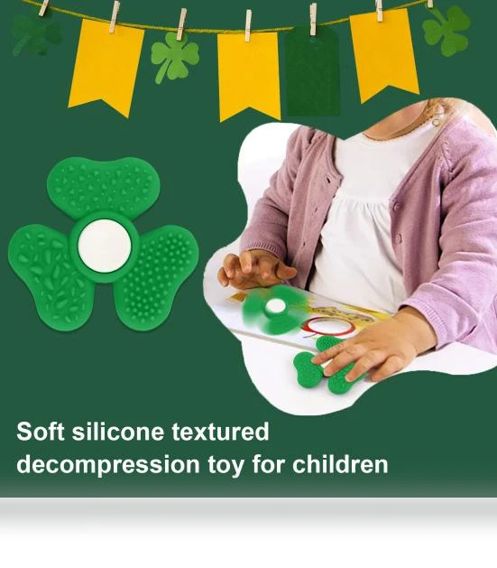 Shamrock Spinner Stress Relief Stone — Blocks, Toy