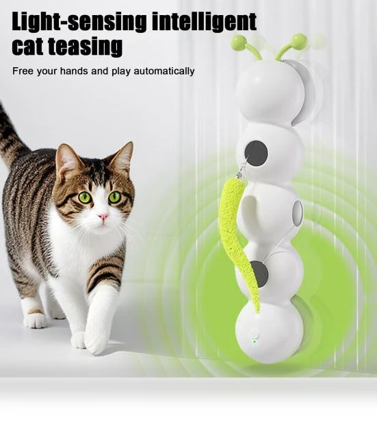 Smart Motion Worm Toy for Indoor Cats — Cat Playthings, Wanderlust Wares