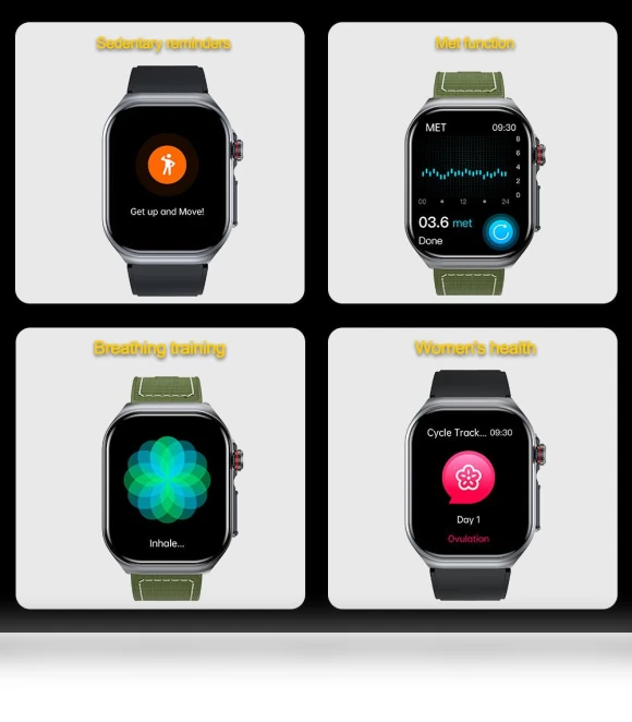 Smart Watch with ECG and Blood Oxygen Monitoring — Smartwatches, ping Day