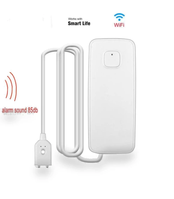 Smart WiFi Water Leak and Level Alarm with Sound Notification — Water Leak Detection Systems, TopSky
