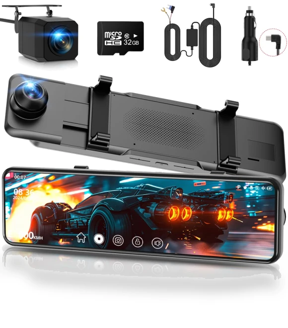 4K Dash Cam with Front and Rear View — Dashboard Cameras, MACHITO